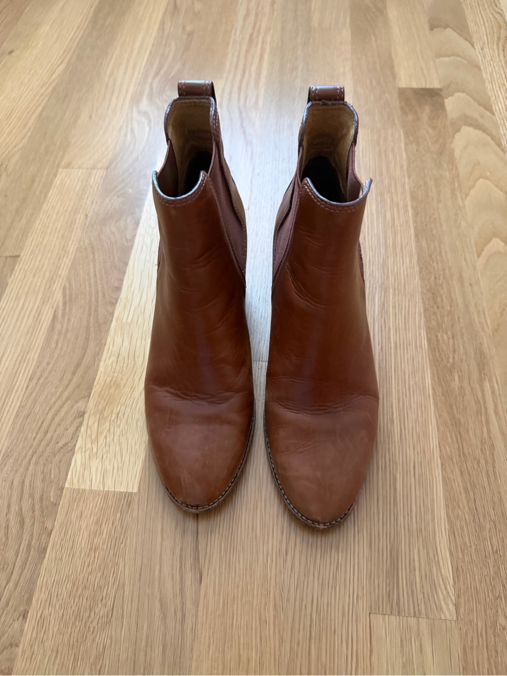 Women’s Madewell Ankle Boots in Brown leather